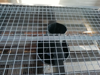 Клетка для кроликов с увеличенными маточниками сбор навоза в канал.